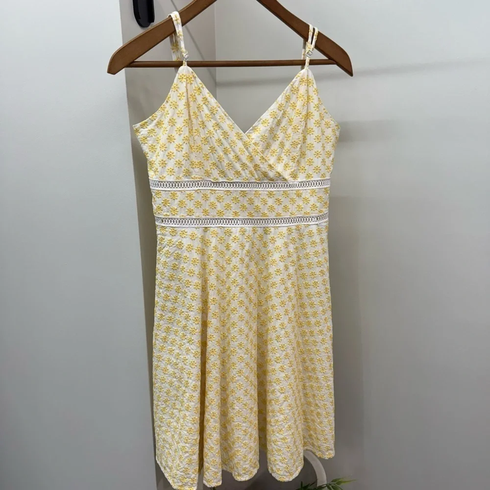 Girls Embroidered Yellow Flower Dress